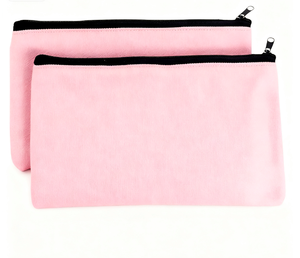 Trousse de maquillage en toile de coton à fermeture éclair écologique personnalisée avec logo personnel mini pochette cosmétique de voyage - Product Image 3