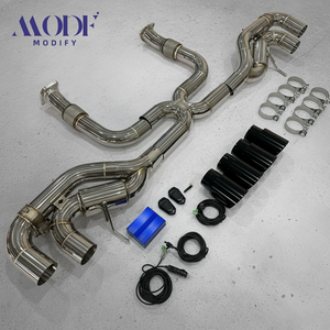 Chevrolet Corvette C8 Stingray için Yüksek Performanslı Paslanmaz Çelik Egzoz Sistemi, Uçları ile Cat-Back Egzoz Yükseltme Kiti - Product Image 1