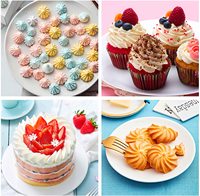 Sac à pâtisserie en plastique à 6 buses avec embouts de crème Stylo Décoration de gâteau Outils de cuisson
