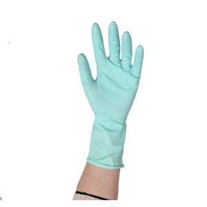 100 pièces <span class=keywords><strong>de</strong></span> gants jetables en nitrile synthétique vert <span class=keywords><strong>de</strong></span> Malaisie, sans poudre, pour les dents, multi-usages - Product Image 3