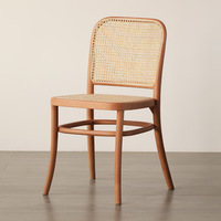 Chaise de salle à manger moderne en bois massif, mobilier de restaurant nordique, fauteuil durable et imperméable pour usage commercial