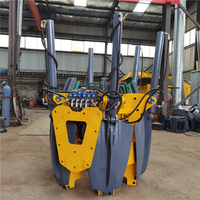Pelle hydraulique pour arbres montée sur excavatrice avec moteur et roulement, accessoire de transplantation d'arbres robuste, haute efficacité