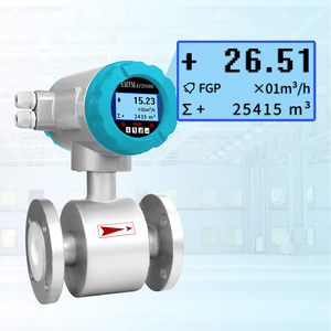 JUJEAデジタル電磁流量計液体DN20 LCD IP65/IP68保護0.5/1.0% 精度OEMステンレススチールフランジ - Product Image 2