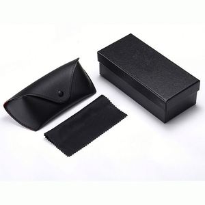 Étui à lunettes de soleil noir personnalisé avec logo, vente en gros, ensemble de lunettes de mode sur mesure - Product Image 1