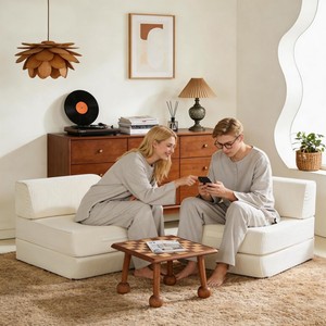 3-in-1 Folding <b>Sofa</b> <b>Bed</b> Convertible Sleeper Chair with Removable Back Pillow & Handle Washable Cover Solid Foam Fold Out Home - Product Image 6