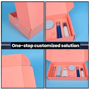 Emballage cosmétique rose, boîte de produits de maquillage pour femmes, boîte de soins de la peau, impression, boîte pliable, boîte d'expédition en papier, boîtes d'expédition standard - Product Image 3