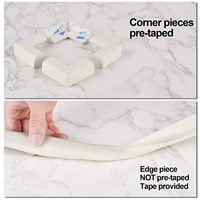 Protection d'angle et de bordure pour bébé Gaixie, pare-chocs de sécurité pour meubles avec ruban adhésif double face, protection d'angle pour enfant