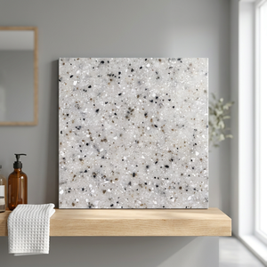 Carreaux de sol en céramique de qualité supérieure en marbre blanc naturel 400x400mm, finition mate, porcelaine, design d'intérieur - Product Image 2