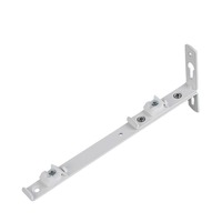 PC aluminium blanc moderne droit incurvé Rail rideau haut côté support de montage romain tige support fixation Clip piste accessoires