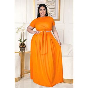 A7025-tendenze 2022 donna 2 pezzi estivo 5xl taglie forti <span class=keywords><strong>abbigliamento</strong></span> donna - Product Image 4