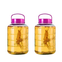 Pot de fermentation en verre de 2L, 5L, 8L, 10L, 15L, 20L avec couvercle à vis en plastique hermétique
