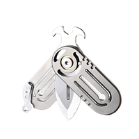 Mini couteau de poche pliant portable de haute qualité avec lame en acier inoxydable 3Cr13 et poignée en titane pour une utilisation en extérieur