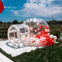 Tente gonflable imperméable à bulles dôme transparent personnalisé pour les événements de camping en plein air et les expositions de villégiature