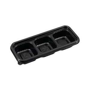 Vente directe des fabricants, petite boîte à portions noire en PP, compatible micro-ondes, pour les collations des enfants - Product Image 3