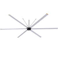 Ventilateur HVLS sur mesure robuste 7,3 m pour ventilation industrielle de plafond, circulation d'air, pales en aluminium