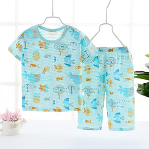 Ensembles <span class=keywords><strong>de</strong></span> vêtements <span class=keywords><strong>de</strong></span> loisirs en coton pour enfants d'été, costumes fins pour bébés garçons et filles, ensembles pour enfants - Product Image 3