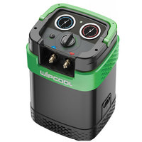 WIPCOOL MRM55 Machine de récupération de réfrigérant, unité de recyclage légère et portable, 11 kg, garantie 1 an, auto-nettoyante, ergonomique, CE