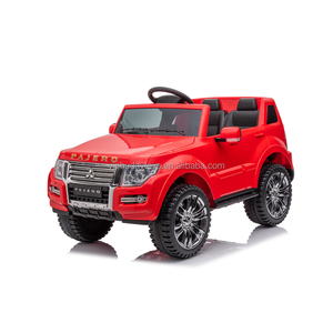 Mitsubishi Pajero unisex เด็กชายนั่งบนรถ SUV ใหม่ได้รับใบอนุญาตรถยนต์เด็กไฟฟ้าสี่ล้อระงับการควบคุมระยะไกลทำจากพลาสติก - Product Image 3