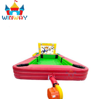 Football gonflable extérieur de billard de vente chaude, jeu gonflable de billard, table de billard pour des adultes et des enfants