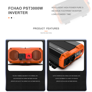 <span class=keywords><strong>Fchao</strong></span> อินเวอร์เตอร์แบบกริดเดียว3000W-12V, อินเวอร์เตอร์ DC/AC 12V ถึง220V/110V 50/60HZ จอแสดงผล LCD สำหรับระบบพลังงานแสงอาทิตย์ในบ้านยานยนต์ - Product Image 3