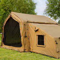 Carpa Inflable Grande de Dos Habitaciones, Venta al por Mayor de Fábrica, Carpa de Aire para Acampar al Aire Libre, Comercial, Familiar, Resistente al Viento, de Poliéster