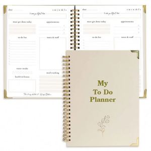 Custom Printing Leather Cover Spiral-Bound A5 Do List <b>Journal</b> Planner for Women-Stylish Undated Organizer - Product Image 3
