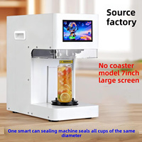 Machine de scellage de canettes entièrement intelligente pour boissons (bière, soda, jus) en plastique, aluminium et métal, pour usage commercial