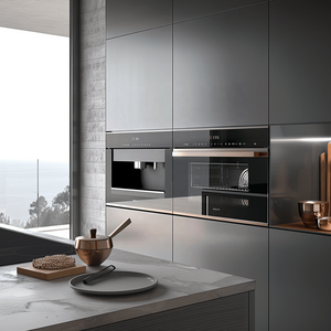 Cbmart מטבח cmart & אביזרים לכה שחור שטוח פאנל מט צבע מט ארונות עץ מקור יצרן kichen - Product Image 3