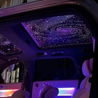 Vente chaude ciel étoilé intérieur automobile panoramique toit ouvrant étoile Film changement de couleur riche en motifs décoration de voiture romantique