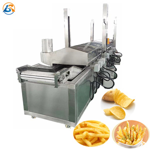 Tự động khoai tây ngón tay chip sâu Fryer liên tục băng tải vành đai bột <span class=keywords><strong>falafel</strong></span> chiên máy để bán - Product Image 4