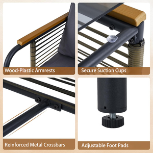 AJUNION <span class=keywords><strong>Set</strong></span> Divano <span class=keywords><strong>da</strong></span> <span class=keywords><strong>Giardino</strong></span> Moderno <span class=keywords><strong>in</strong></span> Rattan a 5 Pezzi con Ottomana, Struttura <span class=keywords><strong>in</strong></span> Metallo, Mobili <span class=keywords><strong>da</strong></span> Esterno <span class=keywords><strong>in</strong></span> Vimini per Hotel, Balcone, Patio, <span class=keywords><strong>Set</strong></span> Conversazione - Product Image 2