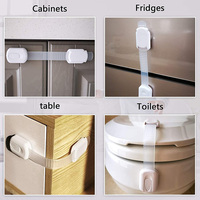 Adhésif facile à installer, protection pour enfant, serrure d'armoire réglable, serrure de sécurité pour bébé