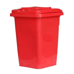 wholesale 50 ltrs 80 ltr 100 ltr 120 ltrs plastic dustbin big trash barrels public swing waste bin