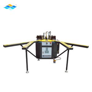 Machines d'assemblage et de sertissage d'angle pour portes et fenêtres en alliage d'aluminium robuste <span class=keywords><strong>PVC</strong></span>/UPVC, vente en gros d'usine 2026, avec PLC - Product Image 1