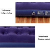 Matelas gonflable convertible et pliable floqué d'air pour l'usage extérieur d'entrepôt de parc d'hôtel de salon de chambre à coucher d'hôpital