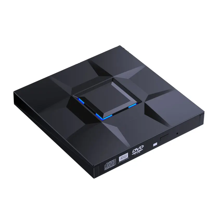 노트북 및 데스크탑 용 USB 3.0 및 Type-C 모바일 외부 DVD 드라이브 DVD-RW 레코더 광학 드라이브 범용 DVD 드라이브