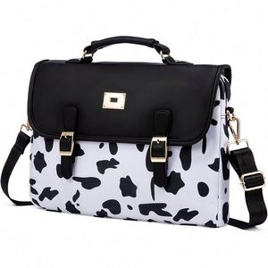 Échantillon gratuit 2023 Nouvelle mode Sac à bandoulière noir à logo personnalisé, grand espace, rangement en couches et évolutivité, sac pour ordinateur portable, vente chaude - Product Image 2