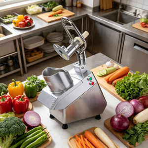 Cortador de Verduras Semiautomático Multifuncional, Rebanador de Verduras de Cocina con 5 Cuchillas, Picador de Alimentos Seguro - Product Image 5