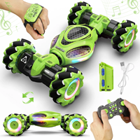 HOSHI 1611 PRO Coche de Acrobacias RC a Escala 1:18, 2.4G, Control Remoto de 100M, 4WD, Vehículo de Giro de 4 Canales, Camión Monstruo RC para Navidad