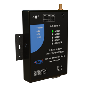 Ac100d công nghiệp RF <span class=keywords><strong>Modem</strong></span>, 433Mhz, 100mW, 1.5km, GFSK, điện áp rộng 5-35V, <span class=keywords><strong>RS232</strong></span>/485/TTL, truyền dữ liệu trong suốt - Product Image 1