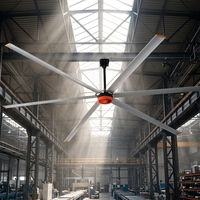 Ventilateur de plafond industriel HVLS, adapté aux ateliers, gymnases, entrepôts, salles d'exposition, abris pour bétail, ventilateur d'évacuation industriel