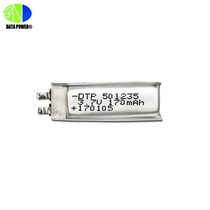 แบตเตอรี่ลิเธียมโพลิเมอร์แบบชาร์จได้ OEM 501235 3.7v 160mah สำหรับของเล่นและเครื่องใช้ไฟฟ้าภายในบ้าน - Product Image 1