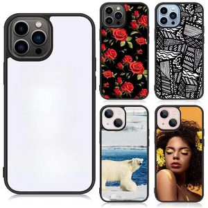 Bảo vệ điện thoại di động trường hợp đối với <span class=keywords><strong>iPhone</strong></span> trống thăng hoa trường hợp bao gồm điện thoại 2D TPU nhựa chèn 2 trong 1 trường hợp trong suốt - Product Image 2