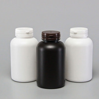 Vente en gros d'usine, flacons d'emballage pour vitamines de 400 ml, flacons ronds en plastique HDPE pour capsules et comprimés pharmaceutiques