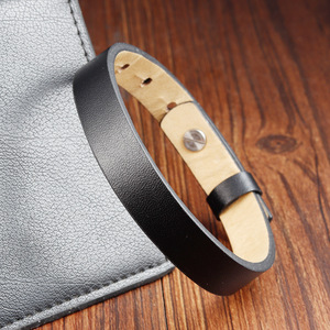 Bán Buôn Cổ Điển Unisex Có Thể Điều Chỉnh <span class=keywords><strong>Cuff</strong></span> Thép Không Gỉ Vòng Đeo Tay Micro Sợi Đồng Bằng Thiết Kế Đồ Trang Sức Quà Tặng - Product Image 6