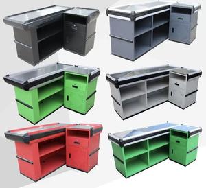 Comptoir de <span class=keywords><strong>caisse</strong></span> en acier pour boutique commerciale, supermarché, éco-responsable, antirouille - Product Image 3