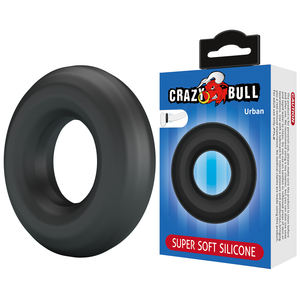 CRAZY BULL Delay Ejaculation Cock Ring Silicone Soft Glans <strong>Penis</strong> Cage Rings <strong>Sleeve</strong> Triple <strong>Black</strong> for Men - Product Image 1