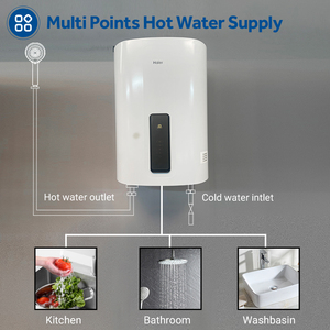 Scaldabagno Elettrico Orizzontale Personalizzato Haier da 50L, Nuovo Stile 1.5KW+1.5KW per <span class=keywords><strong>Casa</strong></span>, Auto, Camper e Uso Esterno - Product Image 5