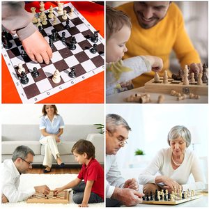 Juego de moldes de resina para tablero de ajedrez, molde de silicona para ajedrez de 1 pieza, resina epoxi adecuada para hacer joyas de arte DIY, Blanco CN;GUA - Product Image 3