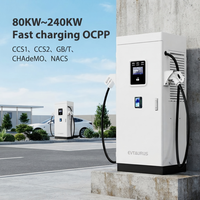 Stations de recharge rapides pour véhicules électriques commerciales 80 kW 120 kW CCS1 CCS2 GBT Chademo CMS OCPP – Prix pour véhicules électriques